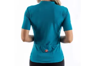 Castelli Anima 3 Women's Cycling Jersey (Marine Blue/ Celeste)