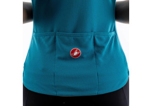 Castelli Anima 3 Women's Cycling Jersey (Marine Blue/ Celeste)