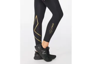 2XU WA5367B MCS X Train Mid Rise Women'sTights (Black/Gold)