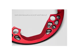 AbsoluteBlack Bash Ring Chainring (Red)
