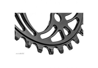 AbsoluteBlack Shimano 1x 104 BCD Oval 9/10/11/12 Speed Chainring (Black)