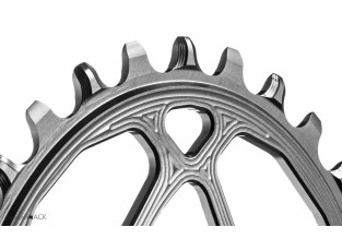 AbsoluteBlack Shimano 1x Oval 12 Speed Chainring (Black)