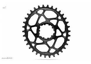 AbsoluteBlack Sram 1x GXP 9/10/11/12 Speed Chainring (Black)