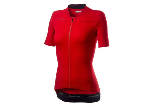 Castelli Anima 3 Women's Cycling Jersey (Red/Black)