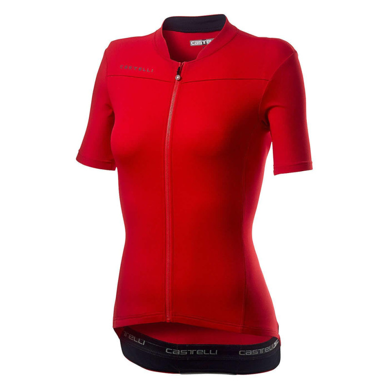 Castelli Anima 3 Women's Cycling Jersey (Red/Black)