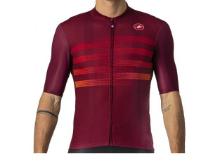 Castelli Endurance Pro Mens Cycling Jersey (Bordeaux/Red Orange)