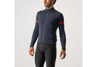 Castelli Fondo 2 Jersey (Savile Blue/Red Reflex)
