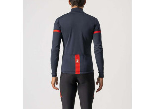 Castelli Fondo 2 Jersey (Savile Blue/Red Reflex)