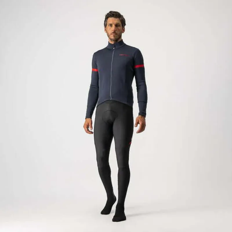 Castelli Fondo 2 Jersey (Savile Blue/Red Reflex)