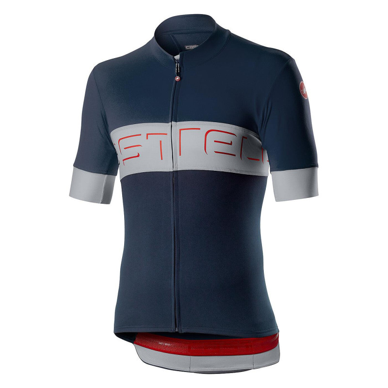 Castelli Prologo VI Mens Cycling Jersey (Savile Blue/Silver Gray)