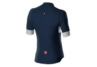 Castelli Prologo VI Mens Cycling Jersey (Savile Blue/Silver Gray)