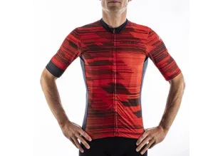 Castelli Rapido Mens Cycling Jersey (Red/Savile Blue)