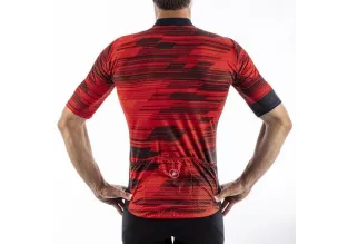 Castelli Rapido Mens Cycling Jersey (Red/Savile Blue)