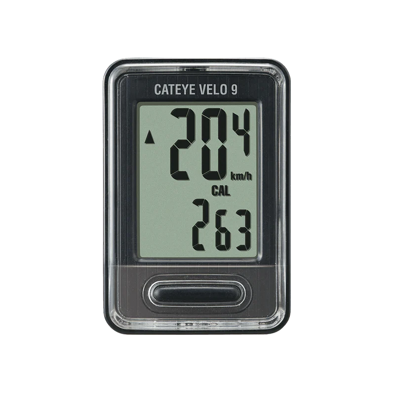 Cateye Velo 9 Cyclocomputer (Black)