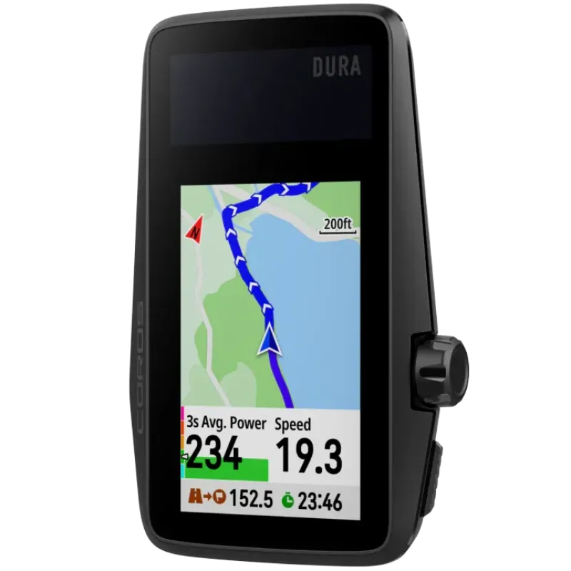 Coros Dura Solar GPS Bike Cyclocomputer (Black)