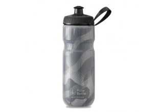 Polar Sport Insulated Contender Bottle-Charcoal/Silver (590ml)