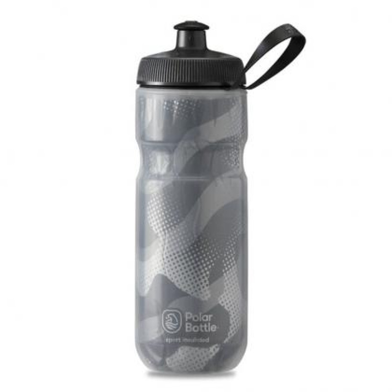 Polar Sport Insulated Contender Bottle-Charcoal/Silver (590ml)