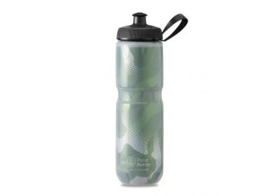 Polar Sport Insulated Contender Bottle-Olive Green/Silver (710ml)