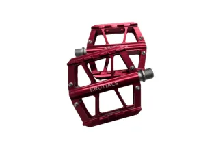 Krutials Aluminium Platform Pedals (Red)
