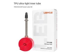 LEBYCLE Bicycle Inner Tube Road Bike TPU Ultra-Light 700X23 25 28C Inner Tube French Valve Bike Tire