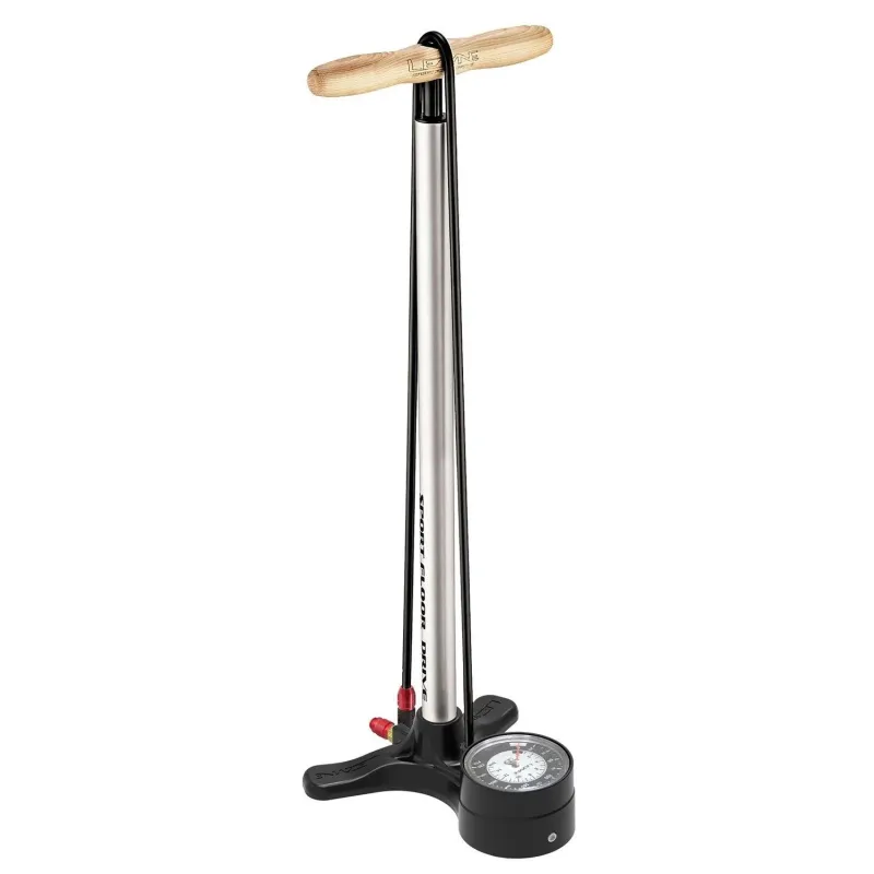 Lezyne Sport Drive 2.5 Dual Valve High Pressure Floor Pump (Silver)