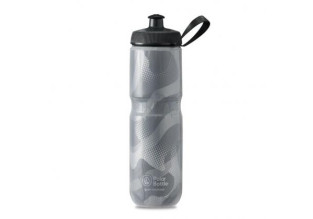 Polar Sport Insulated Contender Bottle-Charcoal/Silver (710ml)