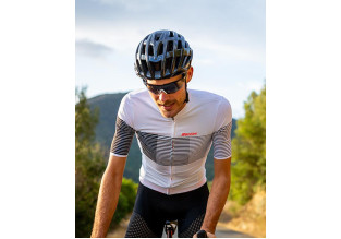 Sanitni Tono Freccia Mens Cycling Jersey (White/Black)