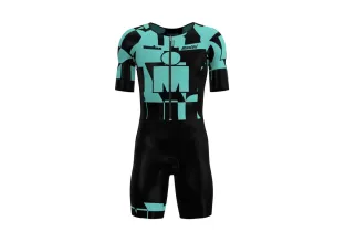 Santini Enigma Men's Triathlon Suit (Aqua)