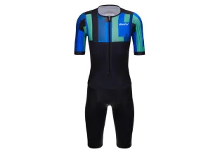 Santini Ironman Aahonoui Men's Triathlon Suit (Blue)