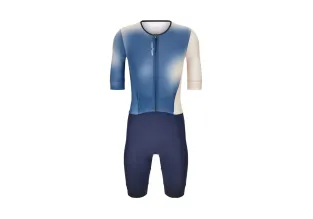 Santini Leaf Men's Triathlon Suit (Blue)