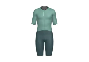 Santini Leaf Women's Traithlon Suit (Acqua)