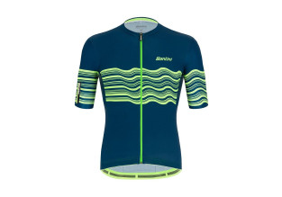 Santini Tono Profilo Mens Cycling Jersey (Fluo Green)