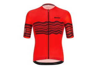 Santini Tono Profilo Mens Cycling Jersey (Red)