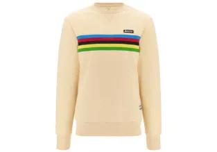 Santini UCI World Champion Unisex Full Sleeve Sweatshirt (Cappuccino)
