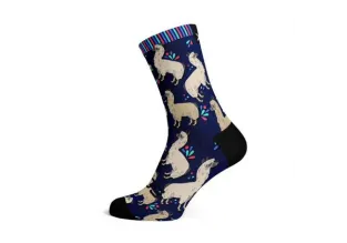 Sox Footwear Alpacas Casual Unisex Multi Sport Socks (Print)