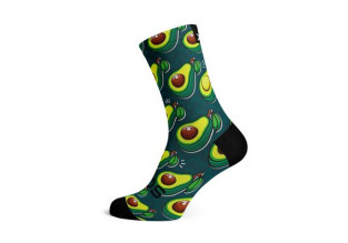 Sox Footwear Avacado Crew Unisex Running Socks (Print)