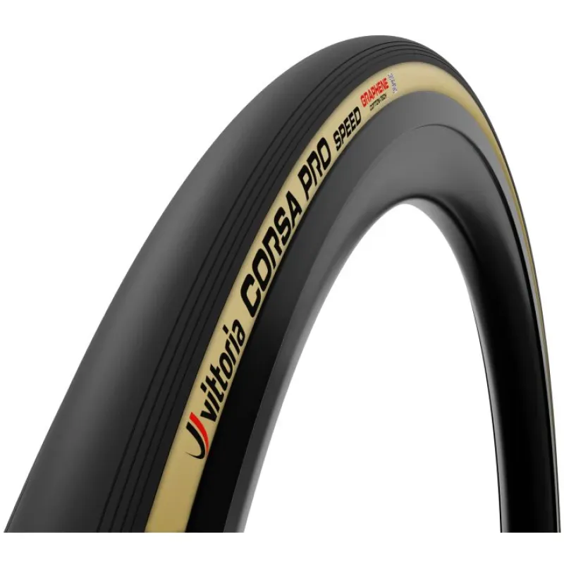 Vittoria Corsa PRO Speed Tubeless Ready Folding Tire (Black/Beige)